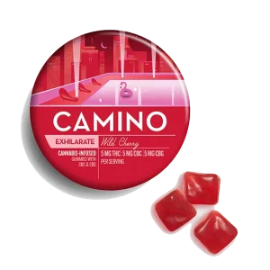 Camino Wild Cherry CBG Exhilarate Gummies