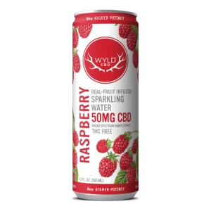 Raspberry CBD Sparkling Water | CBD-Only