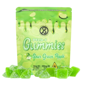 Sour Green Apple THC Gummies